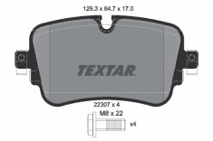 TEXTAR 2230701 Q+ set placute frana,frana disc