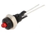 Lampa LED Roșie Convexă &Oslash;6mm pentru PCB