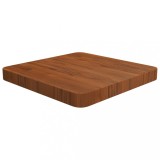 Blat de masă pătrat maro &icirc;nchis 40x40x4 cm lemn stejar tratat