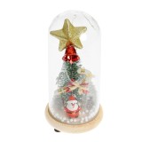 Decoratiune luminoasa brad in glob 18 cm