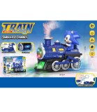 Locomotivă Muzicală Jucărie Copii cu Fum, Lumini, Sunet, Personaj Sonic, Plastic, Peste 3 ani