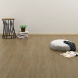 Plăci autoadezive pardoseală maro natural PVC 4,46 m&sup2; 3 mm, vidaXL