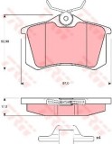 Set placute frana,frana disc VW GOLF IV Cabriolet (1E7) (1998 - 2002) TRW GDB1328