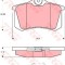 Set placute frana,frana disc VW GOLF III Cabriolet (1E7) (1993 - 1998) TRW GDB1328