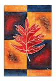 Cumpara ieftin Tablou abstract pictat manual, Frunza de artar, 90x60cm ulei panza in relief efect 3D, gata de expus pe perete