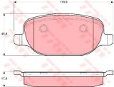 Set placute frana,frana disc ALFA ROMEO BRERA (939) (2006 - 2010) TRW GDB1649