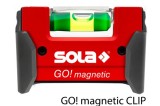 Nivela cu bula (boloboc) GO! magnetic, cu clips curea - Sola-01621201