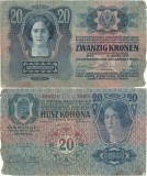 1913 ( 2 I ) , 20 kronen ( P-13 ) - Imperiul Austro-Ungar