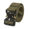 Curea Tactica Barbati Dactylion, Nailon, 125cm, Verde, Catarama Metalica, Ajustabila 60-118cm, Accesorii Vanatoare
