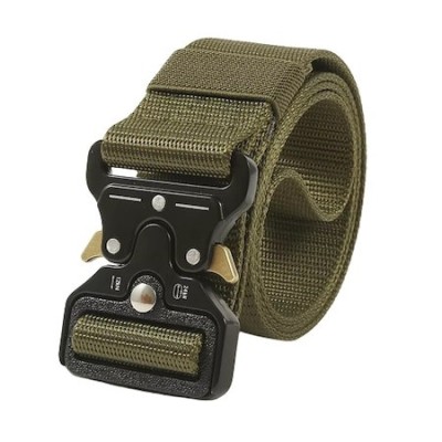 Curea tactica de teren pentru barbati, din Nailon, 125cm, Verde foto