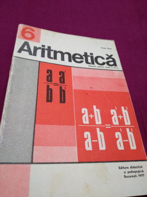 MANUAL ARITMETICA CLASA VI EUGEN RUSU 1977 foto