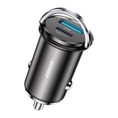 Incarcator de Telefon pentru Masina, USB QC3.0, Type-C PD20W - JoyRoom (C-A45) - Gray foto