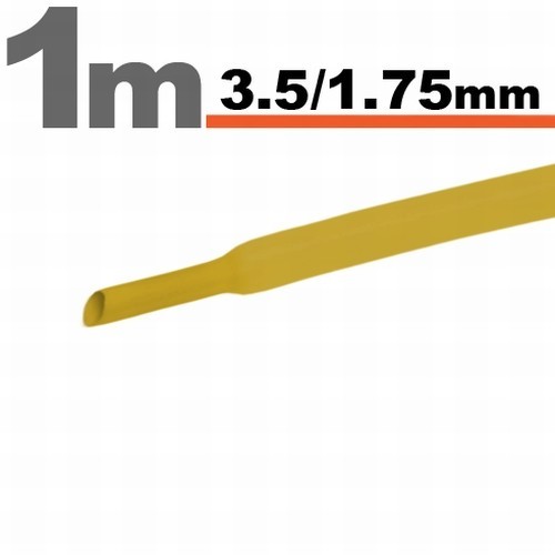 Tub termocontractibilGalben &bull; 3,5 / 1,75 mm Best CarHome
