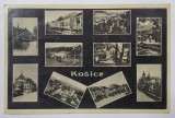 KOSICE , FOTO - MONTAJ CU CLADIRI REPREZENTATIVE , CARTE POSTALA ILUSTRATA , 1930