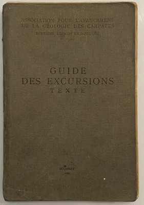 Muntii Carpati - Guide des Excursions - Geologia Carpatilor 1927 foto