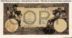 REPRODUCERI dupa PROIECTE DE BANCNOTE ROMANESTI 1921-1947 foto