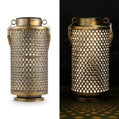 Lampa solara Navaris LED, 12x25 cm, design oriental, baterie reincarcabila, 56330.01.21