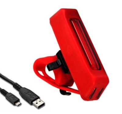Stop bicicleta cu incarcare USB KD-619 foto