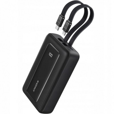 Baterie Externa Anker PowerCore, 10000mAh, 30W, QC + PD, 1 x Lightning - 1 x USB-A - 2 x USB-C, Neagra A1680G11 foto