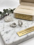 Cumpara ieftin Cercei Creole din Argint 925 cu Pavaj Complet de Zirconiu , Colectia Diamond Essence