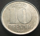 Cumpara ieftin Moneda 10 PFENNIG - RD GERMANA / GERMANIA DEMOCRATA, anul 1968 * cod 2855 B, Europa