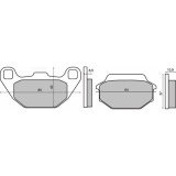 Placute frana Kymco People 50-125-150 99- / SUPER 9 00 Cod Produs: MX_NEW 225102710RM