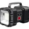 Lanternă LED, 7 moduri, alimentare USB, plastic, neagră, 17.7x10 cm