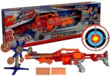 Set de joaca pentru copii, pusca cu gloante de spuma si tinta rotativa, LeanToys, 7522