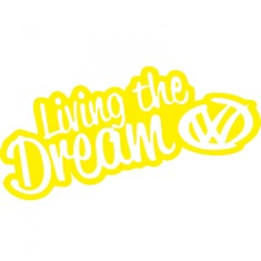 Sticker Volkswagen Living The Dream