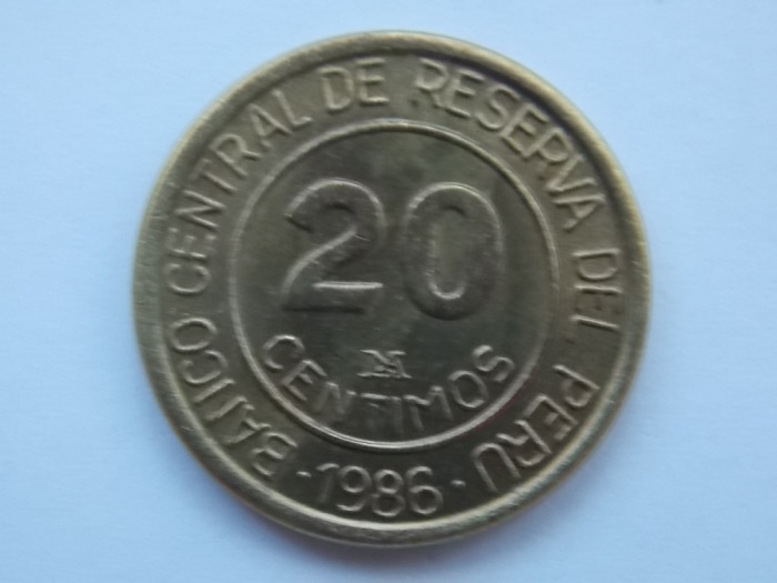 20 CENTIMOS 1986 PERU