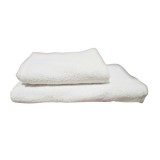 Set 2 prosoape premium din bumbac turcesc 100% - super absorbante model simplu cu dimensiuni 70x140 SI 50x90
