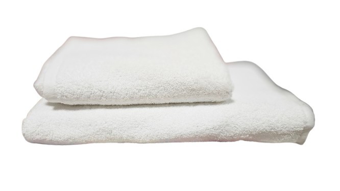Set 2 prosoape premium din bumbac turcesc 100% - super absorbante model simplu cu dimensiuni 70x140 SI 50x90