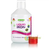 Fier Lichid - Complex cu 15 Ingrediente Active: Fier, Vitamina C, Complex B, Acai, Afine, Mix de Fructe si Verdeturi 500ml