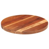 vidaXL Blat de masă, 40 cm, lemn masiv sheesham, rotund, 25-27 mm