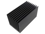 Radiator extrudat cu aripioare negru 150x80x80 mm