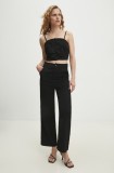 Answear Lab compleu femei, culoarea negru