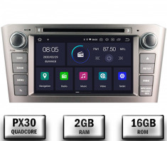 NAVIGATIE TOYOTA AVENSIS (2005-2008), ANDROID 10, Quadcore PX30 2GB RAM + 16GB ROM cu DVD, 7 Inch - AD-BGWAVS1P3-S foto