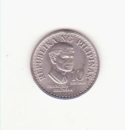 Filipine 10 sentimos 1978 - Francisco Baltasar. foto