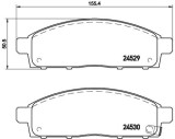 BREMBO P 54 038 PRIME LINE set placute frana,frana disc