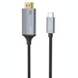 Cumpara ieftin Adaptor Hoco UA13 HDMI to Type C 1.8m Gri