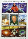 MONGOLIA 1998 SPATIU COSMOS J. GLENN DISCOVERY, Nestampilat