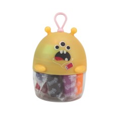 Miniset de modelaj cu 10 culori de plastilina usoara Monstruleti Portocaliu