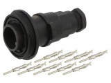 Conector Circular BULGIN PXV0729/P 9 pini 5A 150V mufă tată contacte 6-8mm