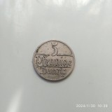 Moneda Germania Danzig 5 Pfennige 1928, VG++, Numismatica