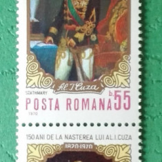 TIMBRE ROMANIA MNH LP724/1970 150 ani nasterea A.I.CUZA -Serie in pereche