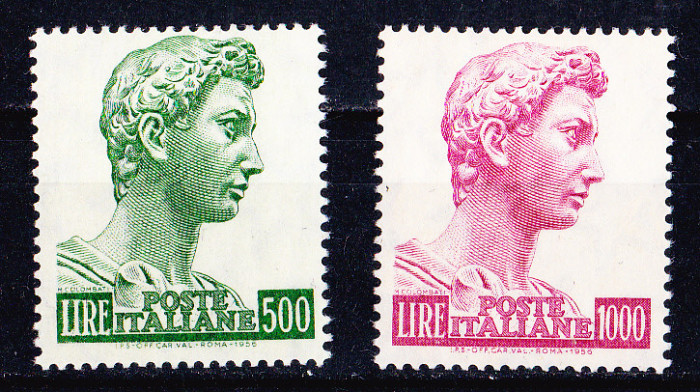 TSV$ - 1957 MICHEL 981-982 - 5 &euro; ITALIA MNH/**