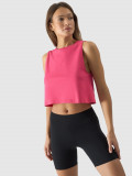 Crop-top oversize unicolor pentru femei - roz, 4F Sportswear