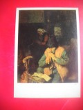 HOPCT 23318 CANTARET DIN FLUIER- ADRIAEN VAN OSTADE 1610-1685 --MUZEE RUSIA - CP PICTURA --NECIRCULATA