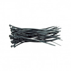 Coliere plastic 370 x 4.8 mm 100 buc negru Vorel 73896 foto