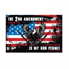 Magnet &quot;MY GUN PERMIT&quot; [LUCKY SHOT USA]